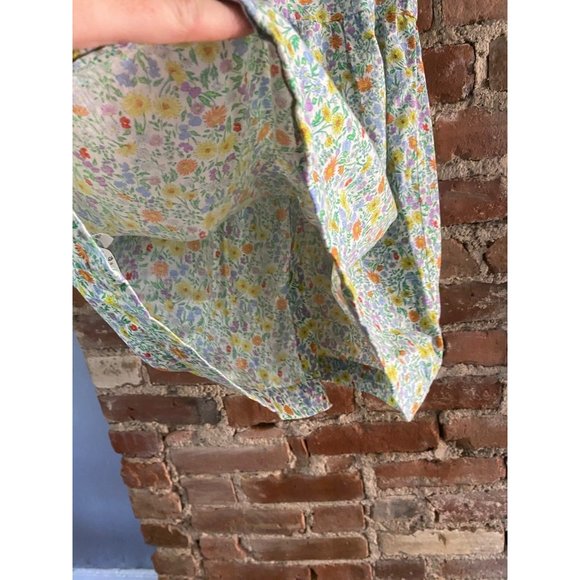 Next UK Floral Pinafore Dress Cotton 5/6/7 See measurements - Picture 9 of 12